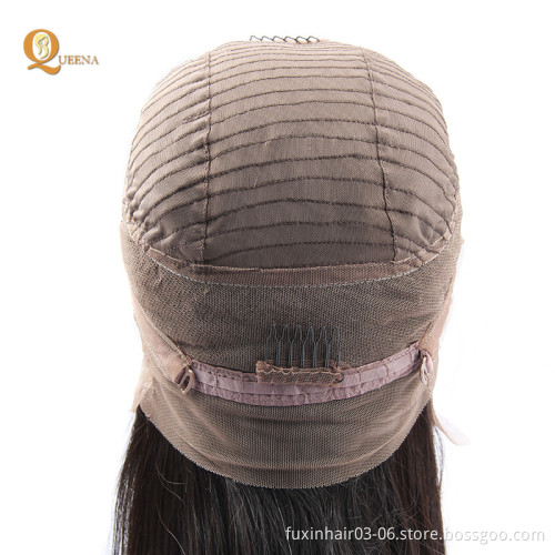 Xuchang Fuxin Cuticle Aligned Extensions Raw Virgin Kinky Straight Hair Full Lace Wigs Brazilian Hair Swiss Lace 12 Inch Long